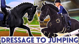 DRESSAGE STALLION TRIES SHOW JUMPING  Star Stable Realistic Roleplay [upl. by Hillery793]