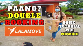 LALAMOVE  Paano Mag Double Booking Kay Lalamove 2023  Double Booking  Lalamove Rider  VOneMoto [upl. by Adnaloj]