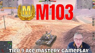 M103 Ace Mastery F2P Tier 9 Heavy Tank wotb wotblitz [upl. by Airda]