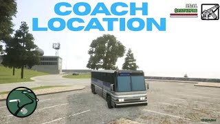 GTA San Andreas  Definitive Edition  Coach Location [upl. by Anibor611]