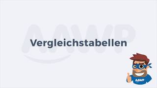 Vergleichstabellen  Screencast  Amazon Affiliate WordPress Plugin AAWP [upl. by Esilrahc533]