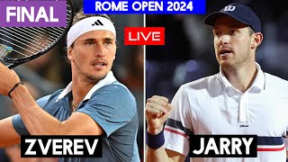 Alexander Zverev vs Nikolas Jarry Live Stream  Rome Open 2024  Final  Jarry vs Zverev ATP Live [upl. by Arotahs]