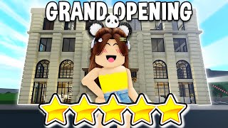 Opening a 5 STAR GRAND HOTEL in Bloxburg [upl. by Emera]