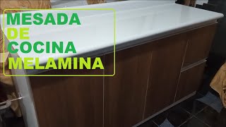 MESADA DE COCINA MELAMINA [upl. by Asinet]