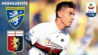 Frosinone 12 Genoa  Piątek Scores Twice to Sink Frosinone  Serie A [upl. by Arlena]