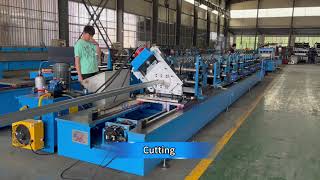 High Speed C Channel Solar Roll Forming Machine [upl. by Tamanaha]