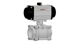 Valworx Air Actuated Stainless 3Piece Ball Valves [upl. by Parris]