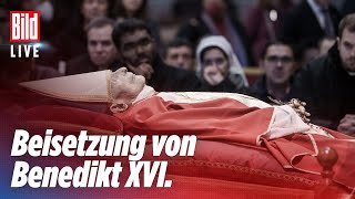 🔴 Benedikt XVI wird beigesetzt – die Welt nimmt Abschied von unserem Papst  LIVE aus dem Vatikan [upl. by Seldan]