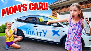 Trinity Spray Paints Moms Car Its Ruined [upl. by Weylin]