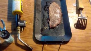 Cooking a Steak with a MAP Gas Torch [upl. by Goran510]