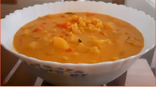 Cauliflower Carrot And Potato Stew  Vegan Food  English  Sunsankitchen [upl. by Gaither]