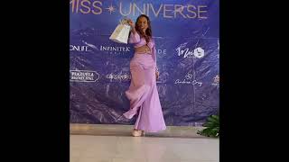 Sexy Girl FALLS while posing during Miss Universe Valle 2024 Press Conference [upl. by Ihcego88]