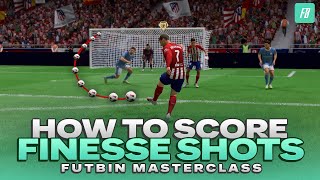 How to EFFECTIVELY Score FINESSE Shots in FC 24 [upl. by Yna]