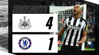 Newcastle United 4 Chelsea 1  Premier League Highlights [upl. by Twelve]