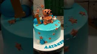 Fondant teddy bear cake shorts music song taddy cake [upl. by Llerahs]