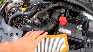 Changing the air filter Renault Clio 4 [upl. by Tichonn]