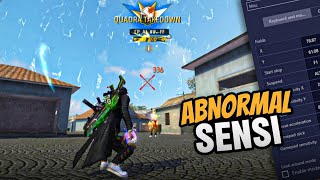 REVEALING  ABNORMAL SENSI PC Free Fire  Bluestacks 4K  freefire freefiresetting [upl. by Dyanna]