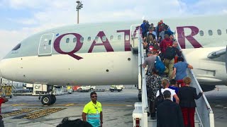 B787 DREAMLINER TO BRUSSELS ONBOARD QATAR AIRWAYS [upl. by Ert]