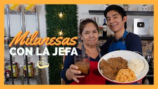 Milanesa de RES EMPANIZADA con LA JEFA [upl. by Nomrej]