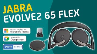 Jabra Evolve2 65 Flex  Foldable Wireless Headset [upl. by Myna]