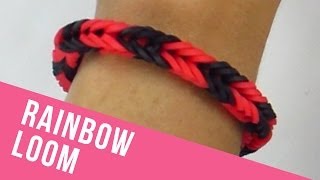 How To Make a Rainbow Loom Fishtail Bracelet [upl. by Einohtna]