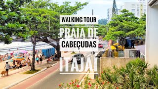 Walking Tour Itajai PRAIA DE CABEÇUDAS Santa Catarina 4k [upl. by Gerty]