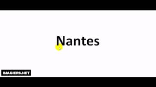 How to pronounce in French  Nantes [upl. by Mailand]