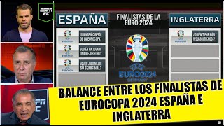 ESPAÑA vs INGLATERRA finalistas de EUROCOPA La Roja con mejor balance y será el CAMPEÓN  ESPN FC [upl. by Marylynne]