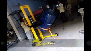 NIDO Manual Drum Stacker Tilter With Belt NDDHSST series [upl. by Assenaj]