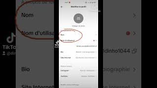 Comment changer son nom sur Tiktok  astuce foryou smartphone viralvideo tiktok [upl. by Calesta]