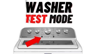 Maytag washer diagnostic mode [upl. by Etnaud]