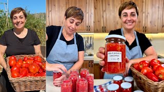 POLPA DI POMODORO A PEZZETTONI CONSERVA FATTA IN CASA Ricetta Facile  Fatto in Casa da Benedetta [upl. by Mayes617]