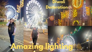 Melton Road in leicester💫 superb diwali decoration in Uk 🌟 looks like India💥rpcreations3876 [upl. by Aneeles]