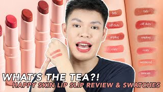 SAME BA SA SUNNIES FACE NEW HAPPY SKIN LIP SLIP HONEST REVIEW AND SWATCHES OKAY BA FOR DRY LIPS [upl. by Emyle]