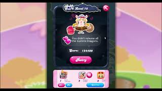 Candy Crush Game Over Nightmarishly Hard Level Failed [upl. by Ielarol]