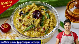 பீர்க்கங்காய் சட்னி ஒருமுறை இப்படி செய்ங்க செம ருசி😋 Peerkangai Chutney In Tamil Peerkangai Chatni [upl. by Acinyt800]