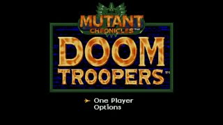 Mutant Chronicles  Doom Troopers  Super Nintendo Entertainment System  Intro amp Title Screen [upl. by Aseen]