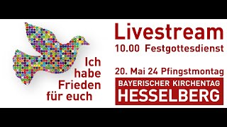 Bayerischer Kirchentag auf dem Hesselberg  Festgottesdienst und Grußworte [upl. by Irbmac]