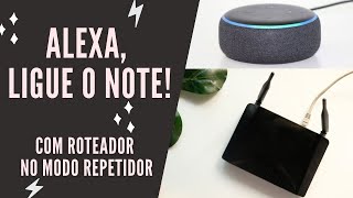 Ligar o Notebook pela ALEXA  Com roteador no modo repetidor Wake no Lan [upl. by Thynne]