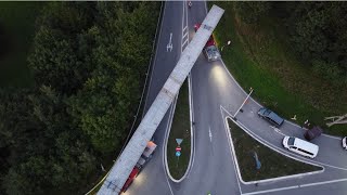 A1  Reinfeld Großbaustelle 300 Tonnen Stahl für Autobahnbrücke  TrägerEinhub SchleswigHolstein [upl. by Lairbag]