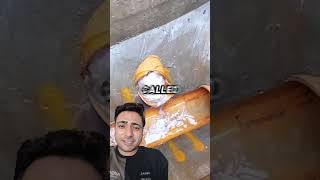 unclogging drainage pipe treasure plumbing construction satisfying gold oddlysatisfying diy [upl. by Egwin]