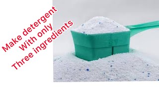 How to make powder detergent with only three ingredients [upl. by Ednihek]