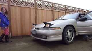 500whp Eagle Talon TSI 4G63 impressions from children [upl. by Lebiralc]