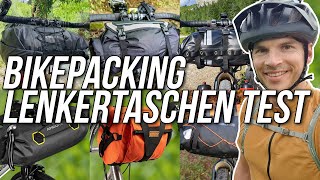 Bikepacking Lenkertaschen Test 🚲 6 Lenkerrollen im Vergleich 👉 Cyclite Topeak Ortlieb Riverside [upl. by Ultan]