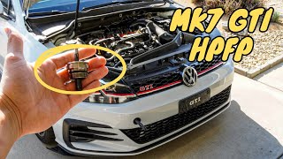 MK7 GTI High pressure fuel pump Upgrade Integrated Engineering [upl. by Simah908]