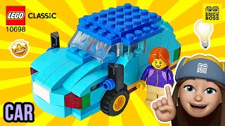 🔥LEGO Classic 10698 Car Building Ideas  Alternative Speed Build  How to build Instructions [upl. by Edia]