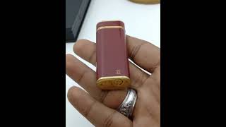 Cartier electroplated gold lighter brick color  من بنود مزادنا ولاعة كارتيه طوبى مطلية بالذهب [upl. by Harad]