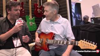 NAMM 15  Buzz Feiten Guitars Gemini Signature Elite amp Elite Pro Demos [upl. by Ayanad]