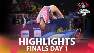 Finals Day 1  2023 Trampoline Gymnastics World Championships Birmingham GBR [upl. by Baudelaire]