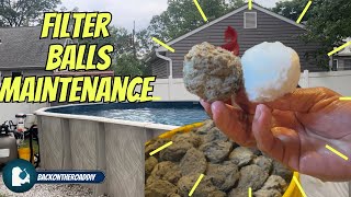 How to CLEAN pool filter balls [upl. by Aynotak]